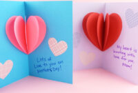 A Complimentary Heart Pop-Up Card Template