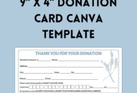 Donation Card Template: A Free And Formal Design