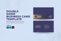 Double-Sided Business Card Template Illustrator: A Professional Design Tool