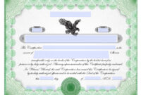 Free Downloadable Stock Certificate Template: A Formal And Professional Document