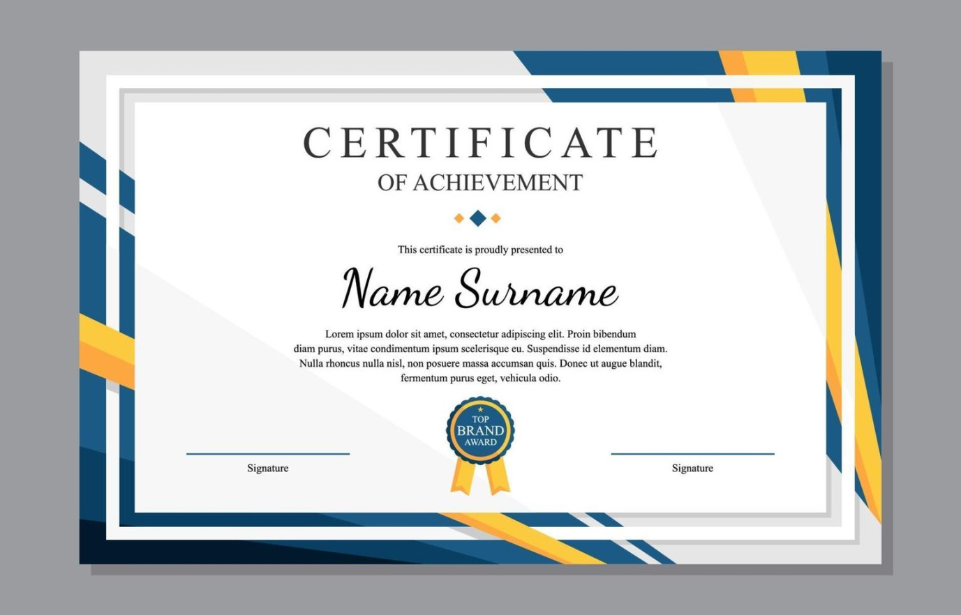 Elegant Certificate Template Vector Art, Icons, and Graphics for