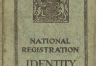 Template For World War II Identity Cards