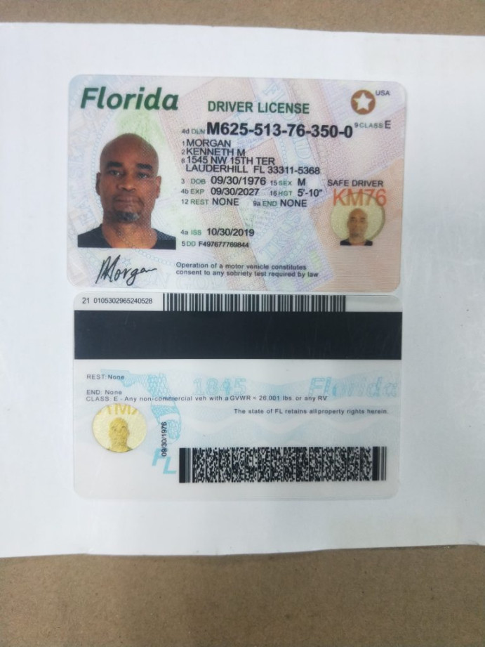 Florida Driving License PSD Template  Driving license Template