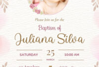 Baptism Invitation Card Template: A Formal Invitation