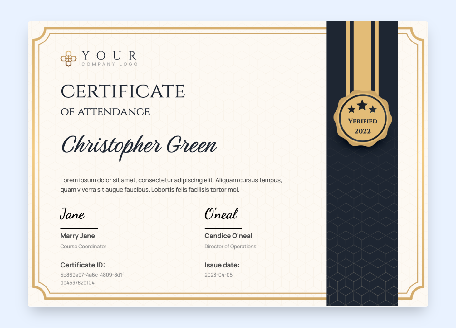 Free Attendance Certificate Templates & Inspirations