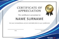 Certificate Of Recognition Word Template: A Formal Guide