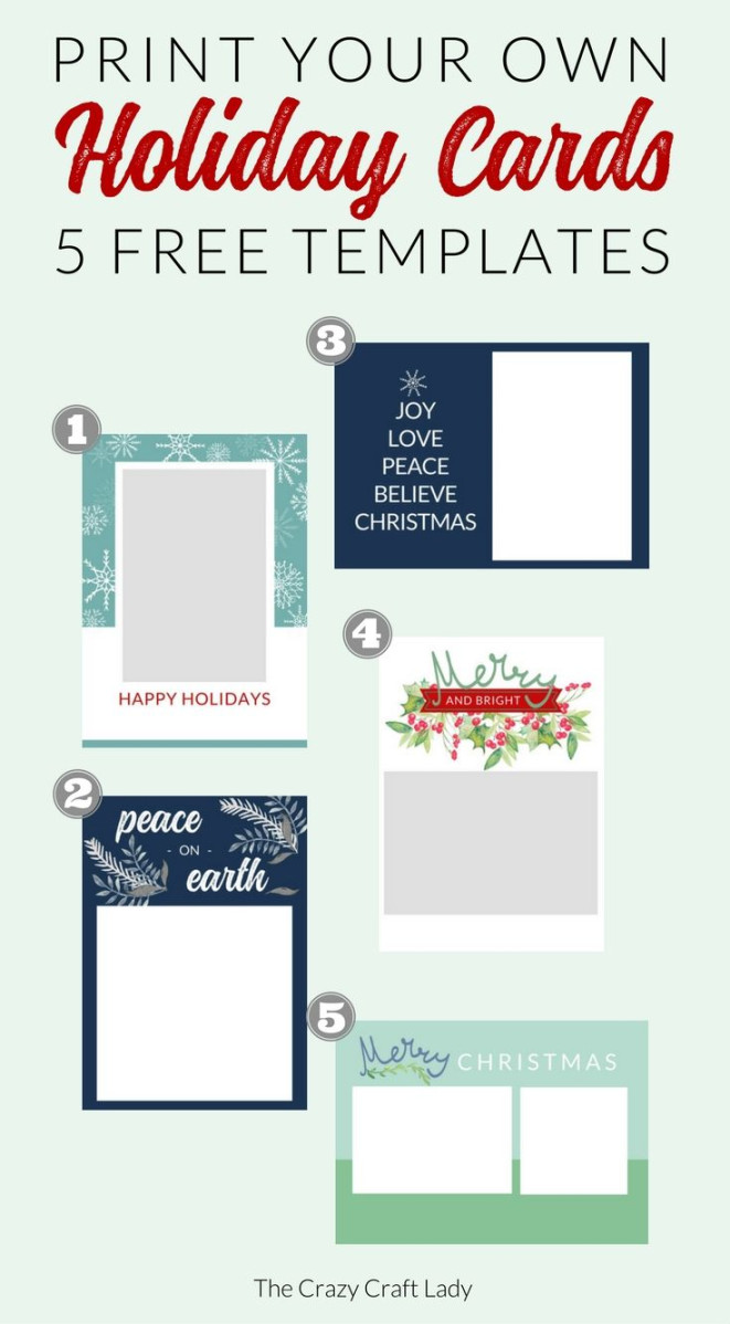 Free Christmas Card Templates