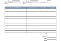 Comprehensive Contractor Invoice Templates For Efficient Financial Management