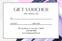 Salon Gift Certificate Template: A Formal Design For Elegant Gifting