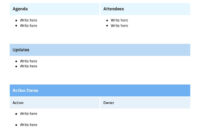 Comprehensive Meeting Notes Template For Formal Settings