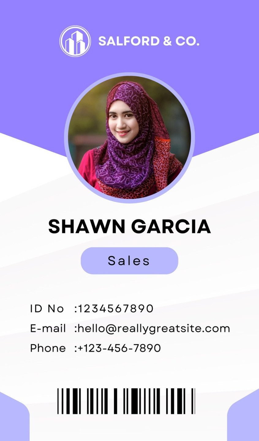 Free employee ID card templates to edit and print  Canva