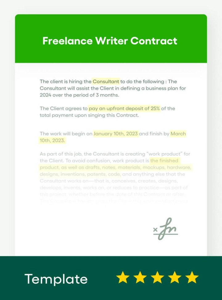 Free Freelance Writer Agreement Template (FREE -  Updated