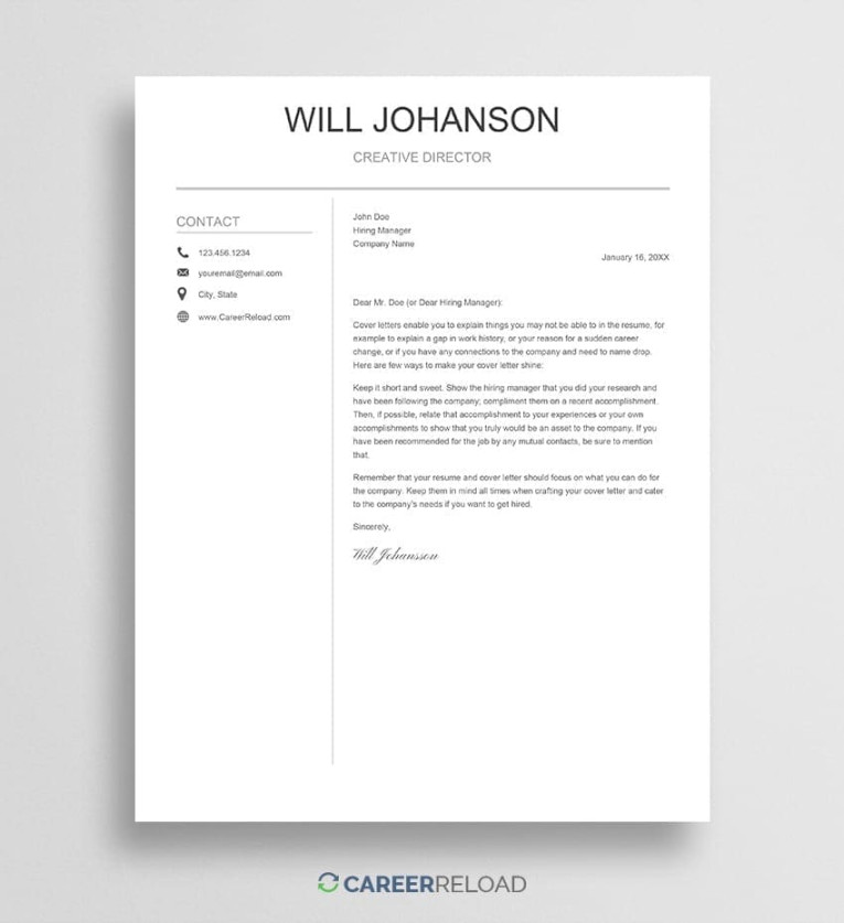 Free Google Docs Cover Letter Templates - Instant Access