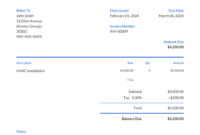 HVAC Service Invoice Template: A Free, Professional Tool