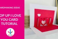 A Pop-Up Card Template Expressing Love And Affection