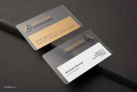 Crystal-Clear Professionalism: A Transparent Business Card Template