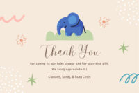 Elegant Templates For Baby Shower Thank You Cards