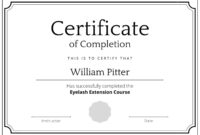 Certificate Of Completion Template: A Free Printable Document For Formal Recognition