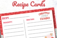 A Comprehensive Guide To Creating Inviting Cookie Exchange Recipe Cards