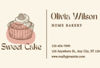 Elegant Cake Business Card Templates: Free And Professional Designs