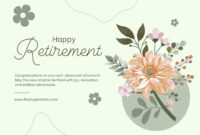 Retirement Card Template: A Dignified Farewell