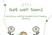 Formal Get Well Card Template For Professional Correspondence