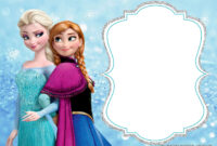 A Frozen-Themed Birthday Card Design Template