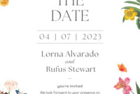 Elegant And Sophisticated Save The Date Cards Templates For Formal Events