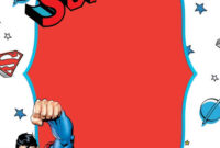 A Formal Tribute: Superman Birthday Card Template