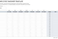 Weekly Time Card Template: A Free And Efficient Tool For Time Tracking