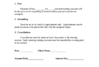 Freelance Trainer Agreement Template