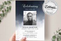 Funeral Invitation Card Template: A Formal Guide