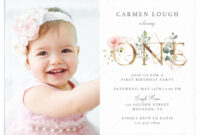 A Memorable First Birthday Invitation