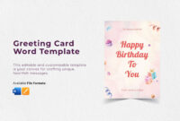 Birthday Card Template Microsoft Word: A Formal Guide