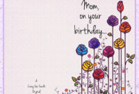 A Formal Expression Of Gratitude: Birthday Card Template For Mom