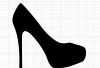 Elegant High Heel Card Template