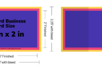 Standard Business Card Template Sizes For Photoshop