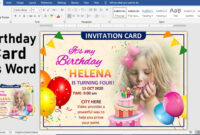 Elegant Microsoft Word Birthday Card Templates For Formal Occasions