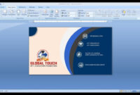 Business Card Template For Microsoft Word 2010