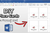 Name Tent Card Template For Microsoft Word