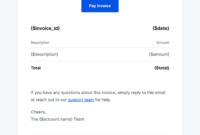 Professional Invoice Email Template: A Formal Approach