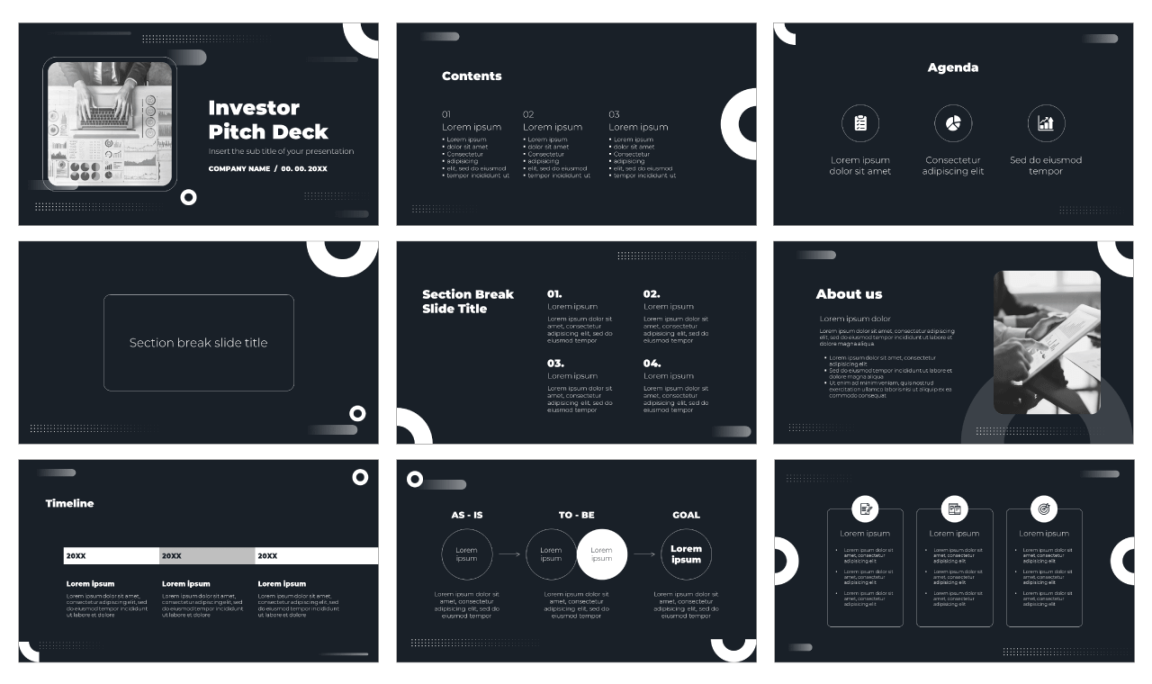 Investor Pitch Deck Free PowerPoint Template and Google Slides Theme