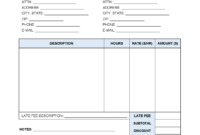 Interest Invoice Template