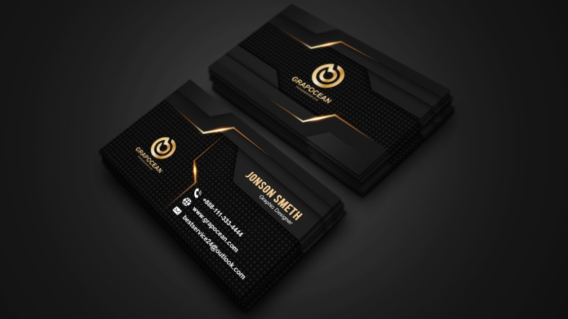 Make a Professional Business Card Template - Photoshop Cc Tutorial