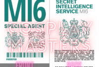 MI6 Identity Card Template