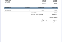 Invoice Template For New Zealand Businesses