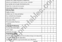 Presentation Evaluation Framework