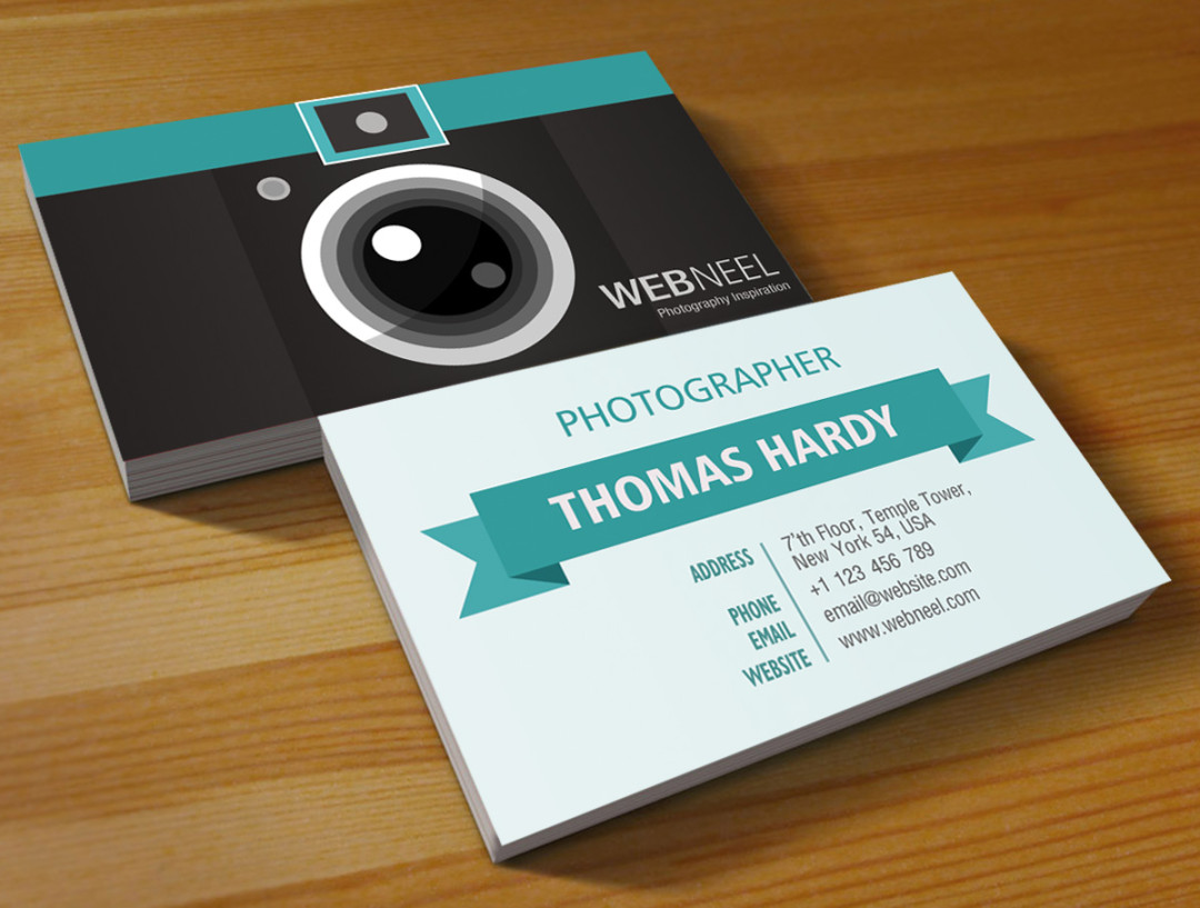 Photography Business Card Design template  - Freedownload