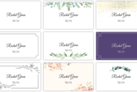 Elegant Imprintable Place Cards For Sophisticated Events