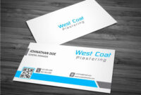 Professional Plastering Business Card Designs